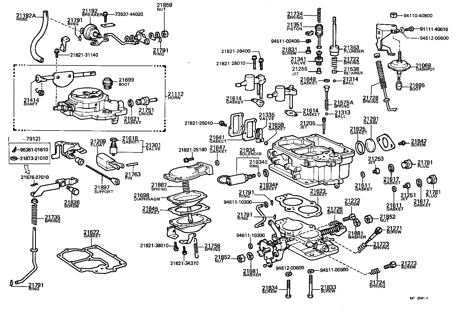 21069-31460 DASH POT SUB-ASSY product image