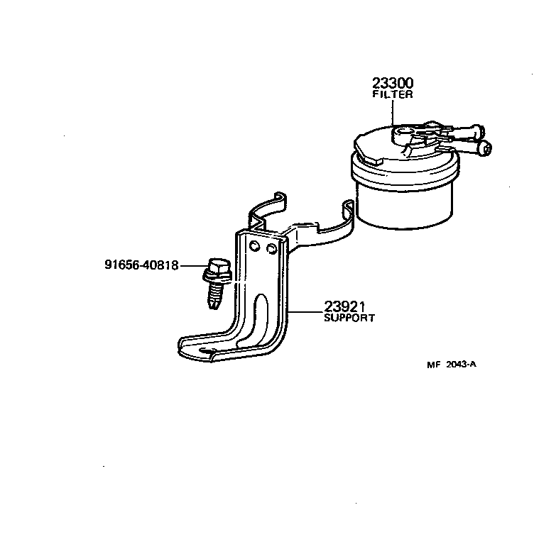 23921-54020 SUPPORT, FUEL FILTER product image