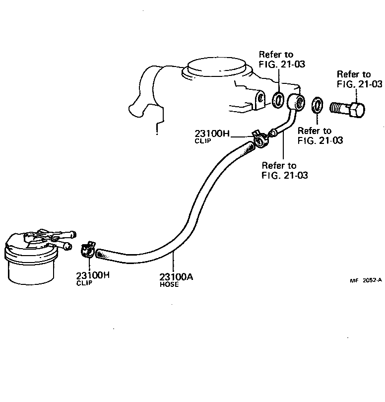 Toyota 90447-12034 HOSE, FUEL
