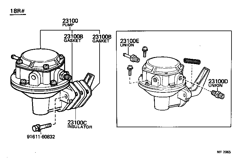 23100-39286 PUMP ASSY, FUEL product image
