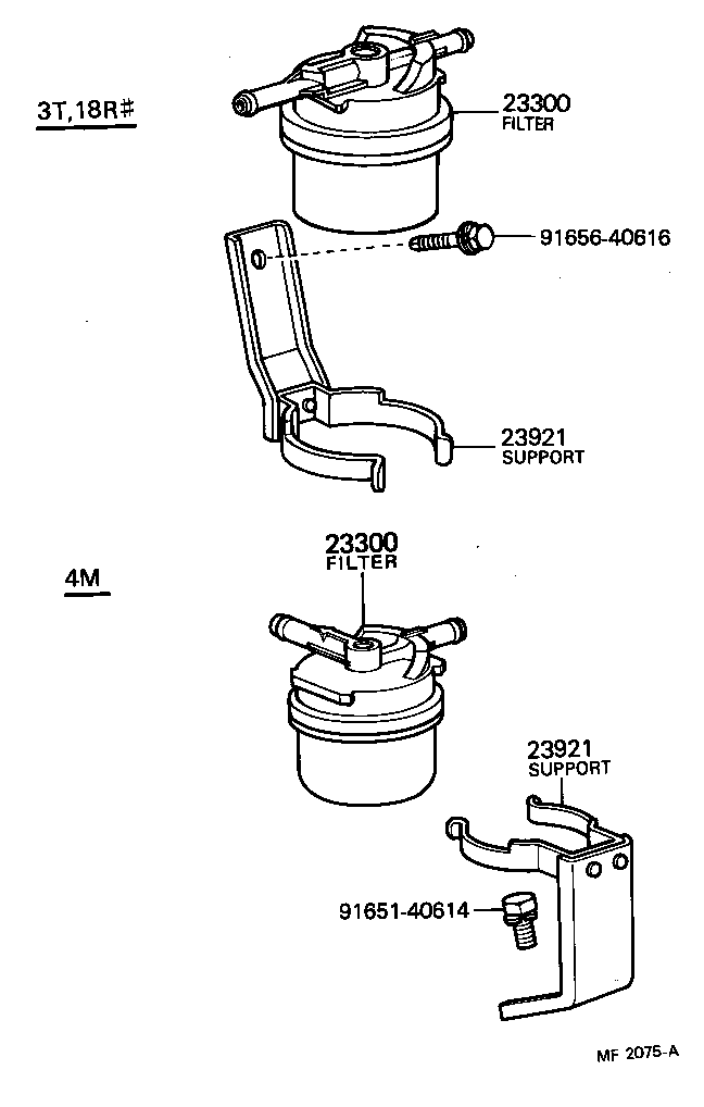 90461-10187 SUPPORT, FUEL FILTER product image