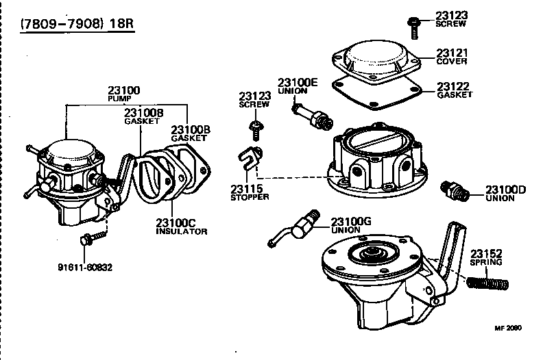 23100-29255 PUMP ASSY, FUEL product image