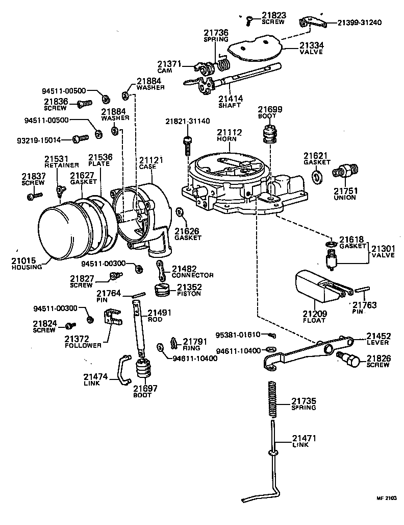 21112-31161 HORN, AIR product image