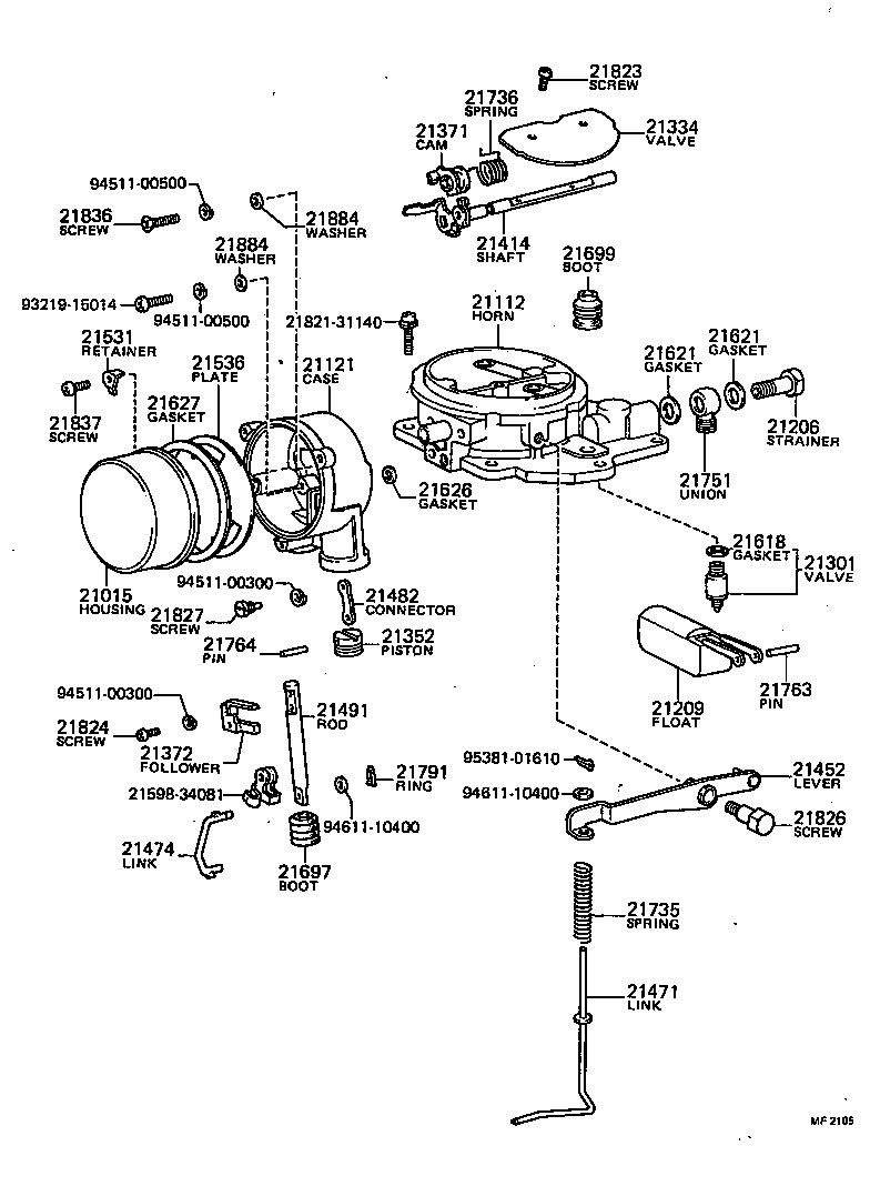 21112-31161 HORN, AIR product image