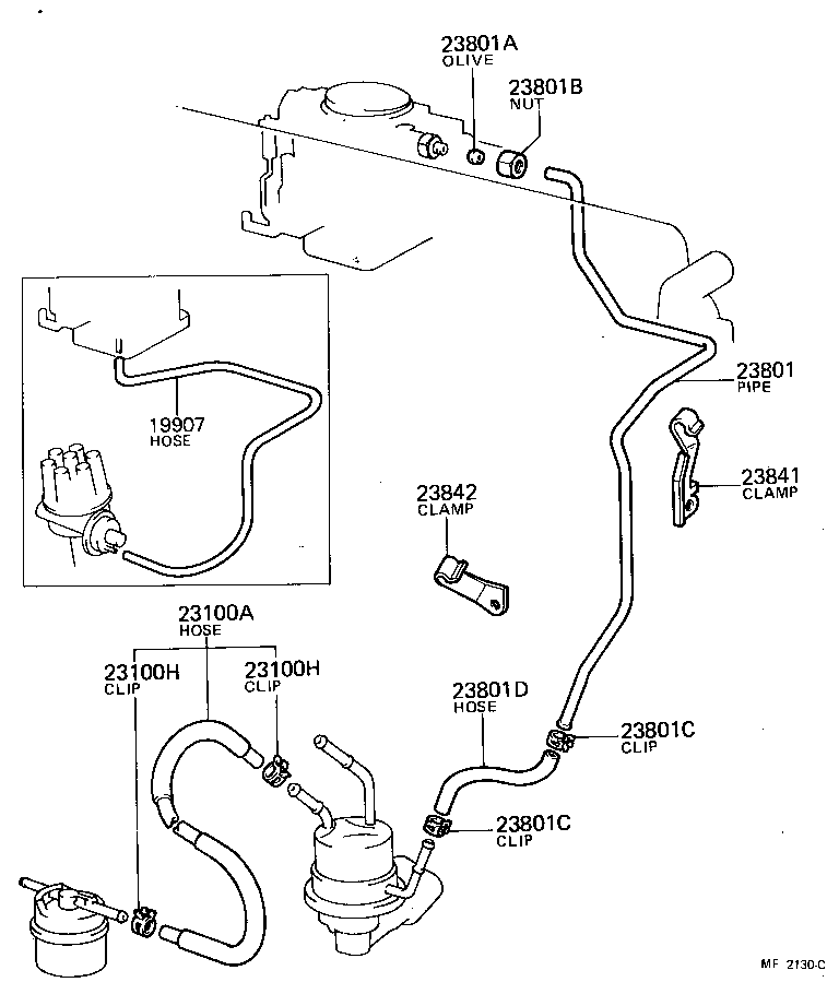 90468-05005 CLIP(FOR CARBURETOR FUEL HOSE) product image