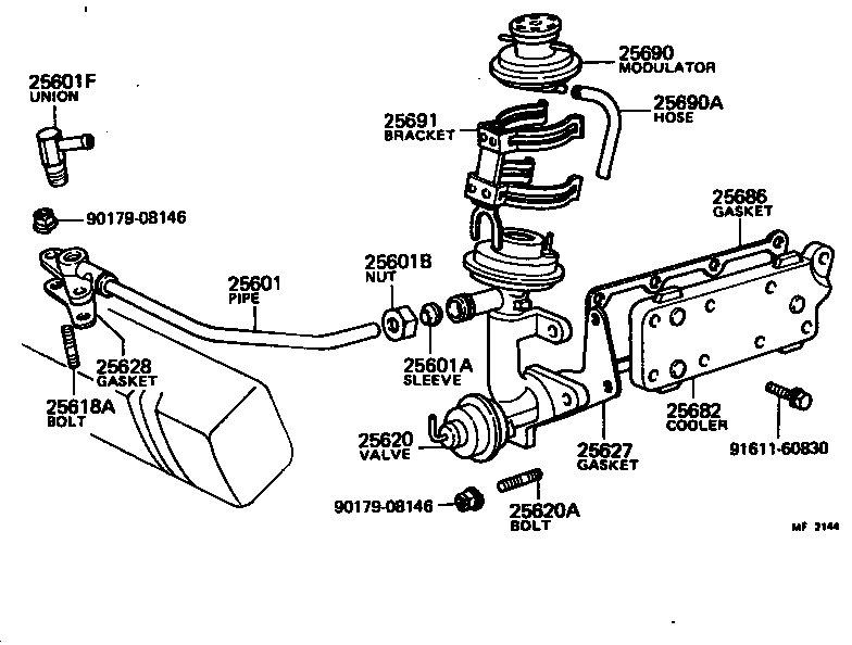 25690-45010 MODULATOR ASSY, EGR VACUUM product image