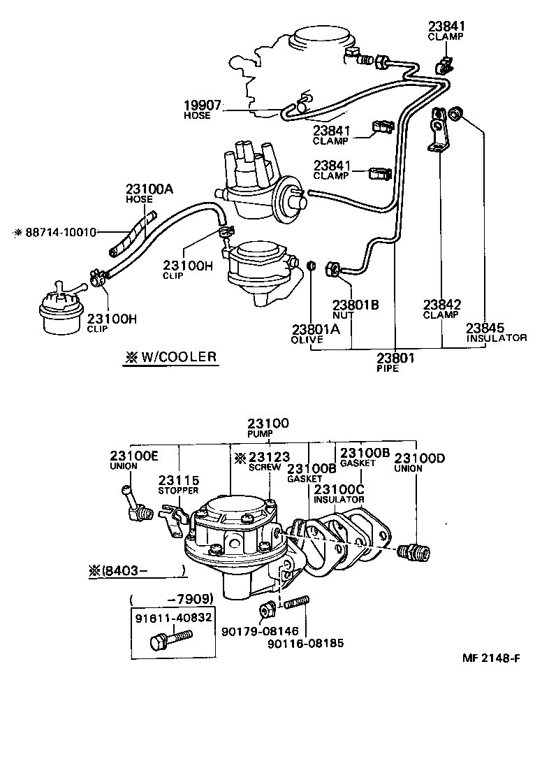 23100-49205 PUMP ASSY, FUEL product image