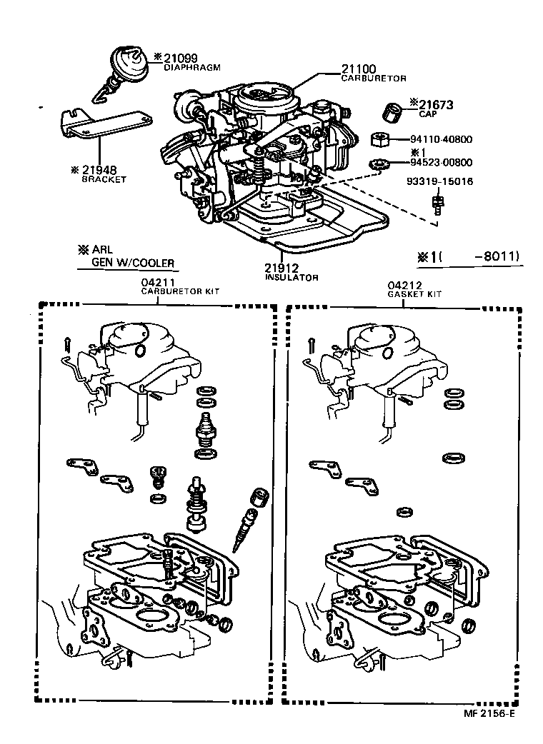 21099-44010 DIAPHRAGM SUB-ASSY, THROTTLE OPENER product image