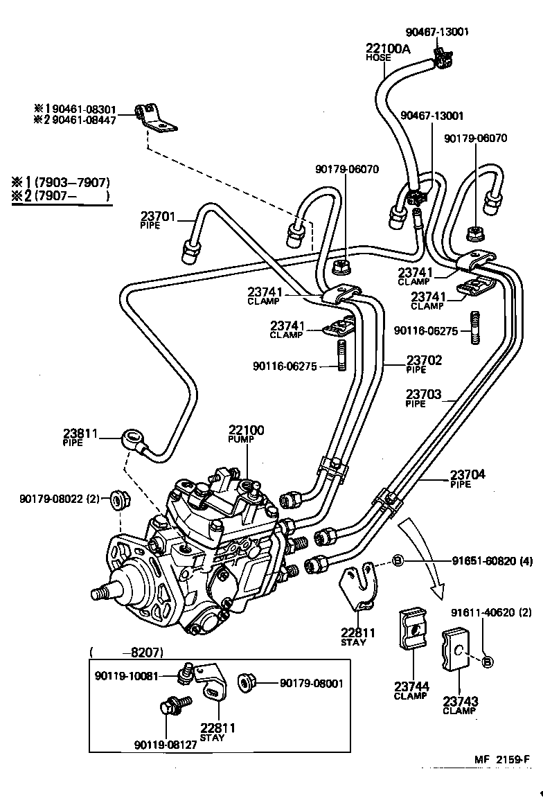 22811-48020 STAY, INJECTION PUMP, NO.1 product image