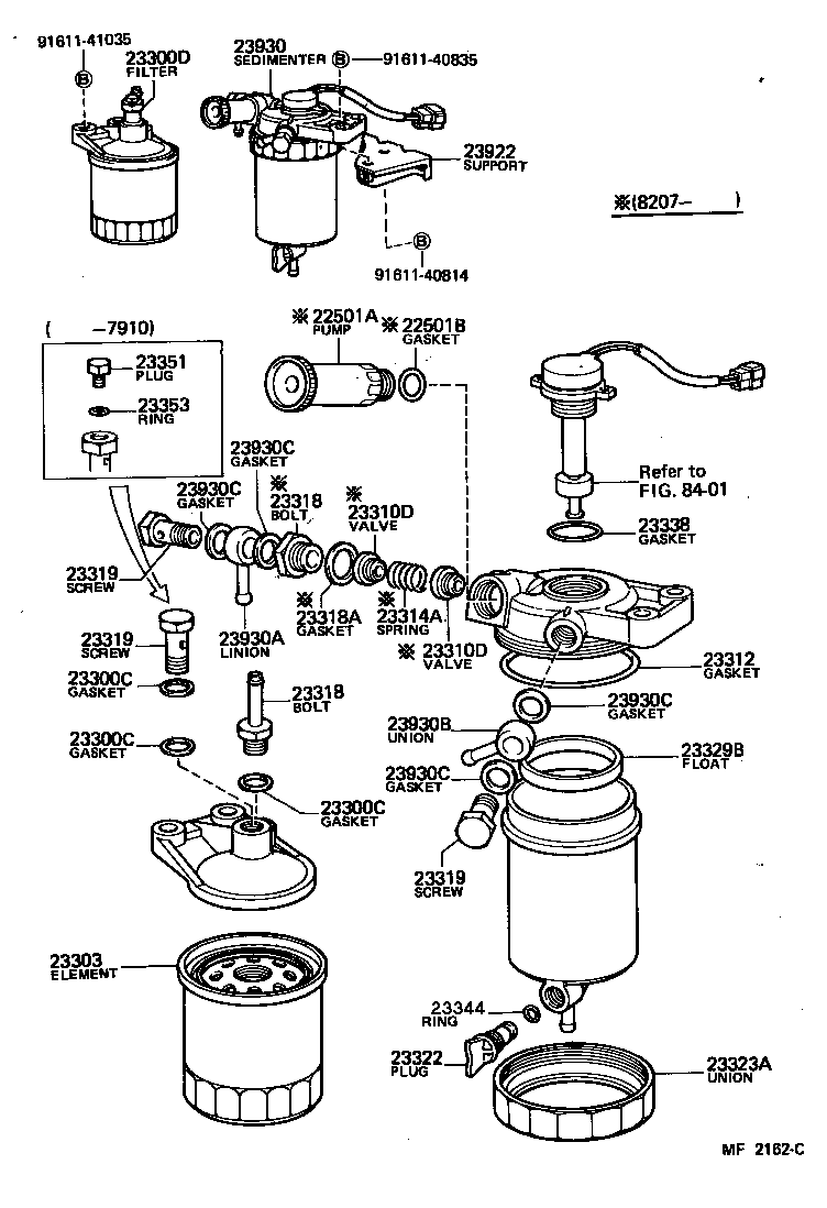 23922-54010 SUPPORT, FUEL SEDIMENTER product image
