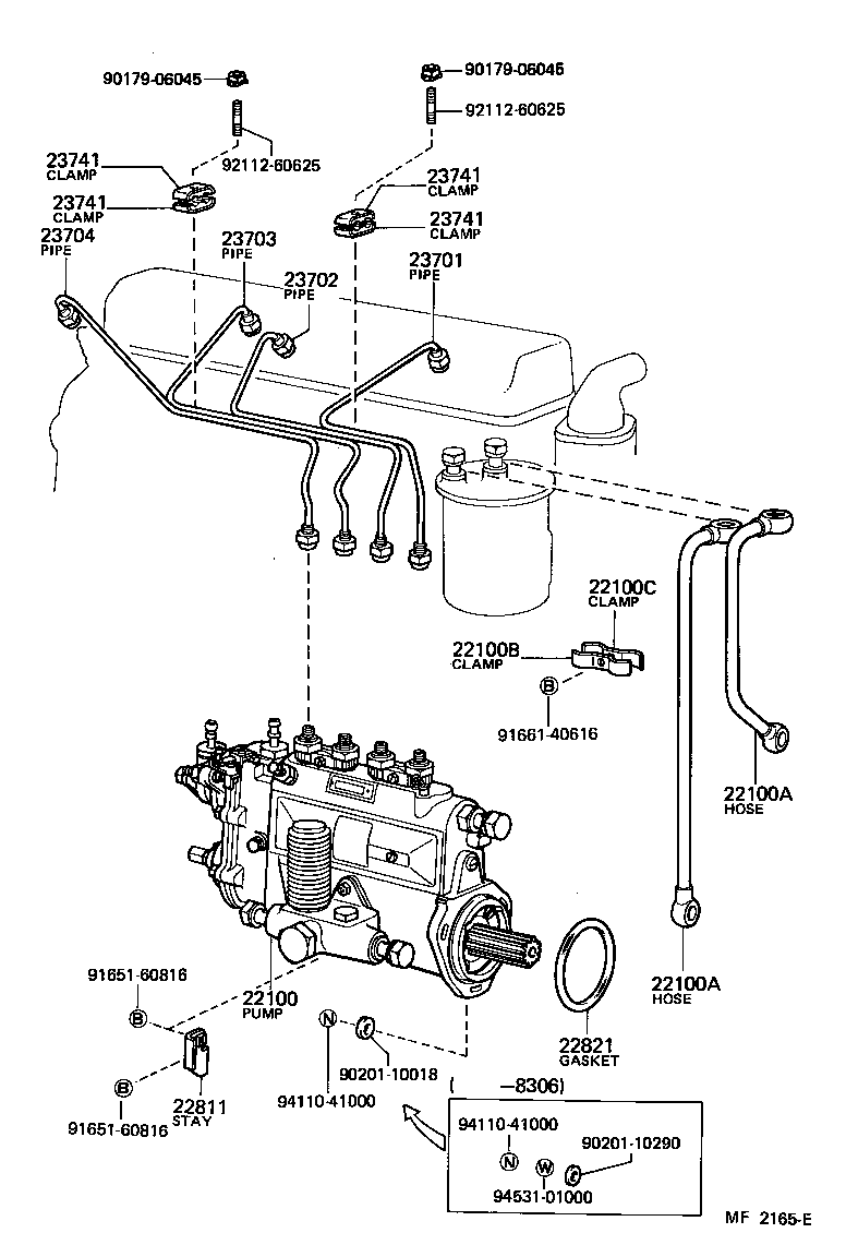 22811-48020 STAY, INJECTION PUMP, NO.1 product image