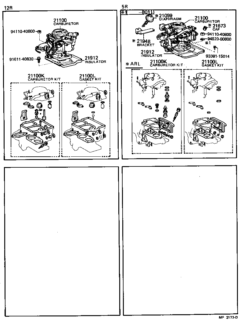 04211-44100 CARBURETOR KIT product image