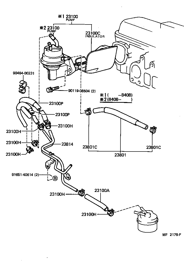 23271-15050 HOSE(FOR FUEL PUMP TO FUEL TUBE) product image