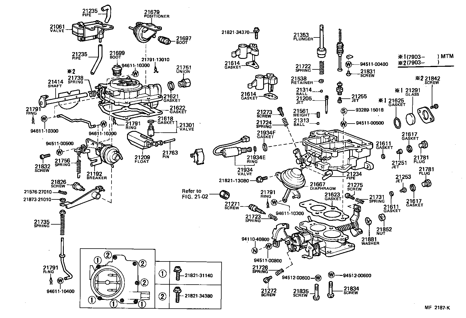 21061-13080 VALVE SUB-ASSY, THERMOSTATIC product image