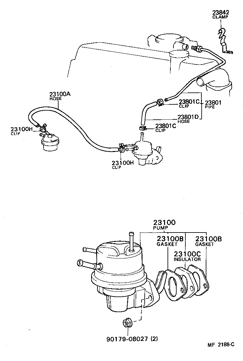 23271-15050 HOSE(FOR FUEL PUMP TO FUEL TUBE) product image