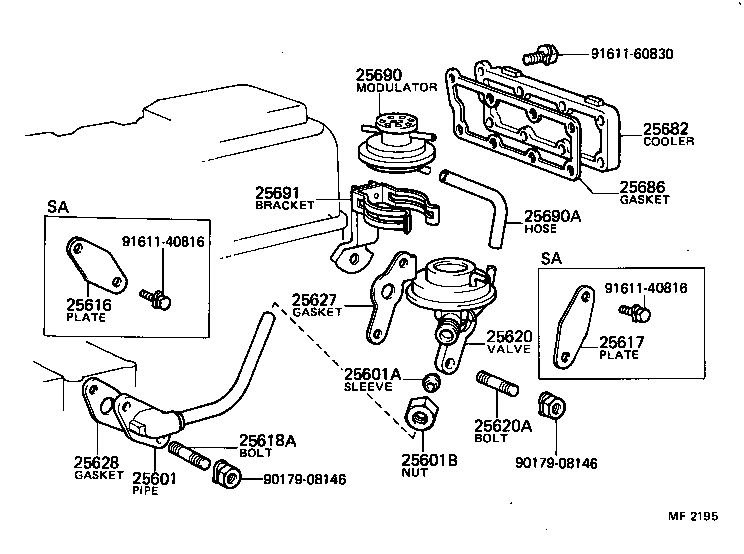 25620-45110 VALVE ASSY, EGR product image