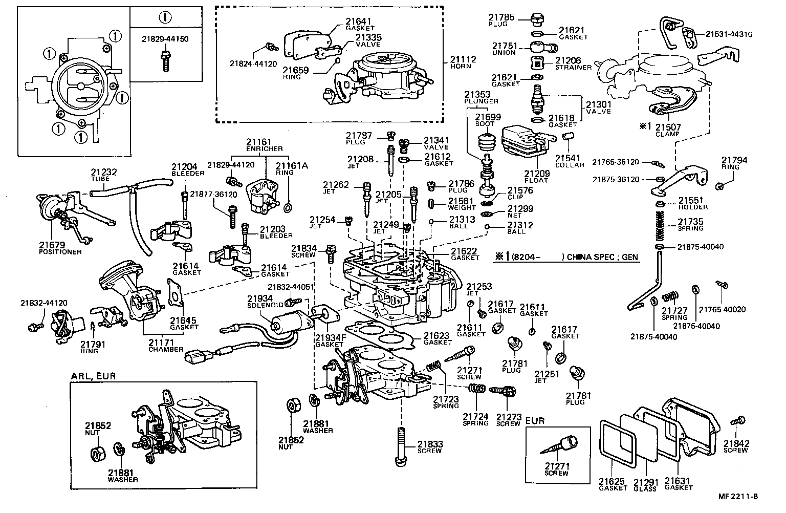 21207-44300 SCREW, IDLE ADJUSTING product image