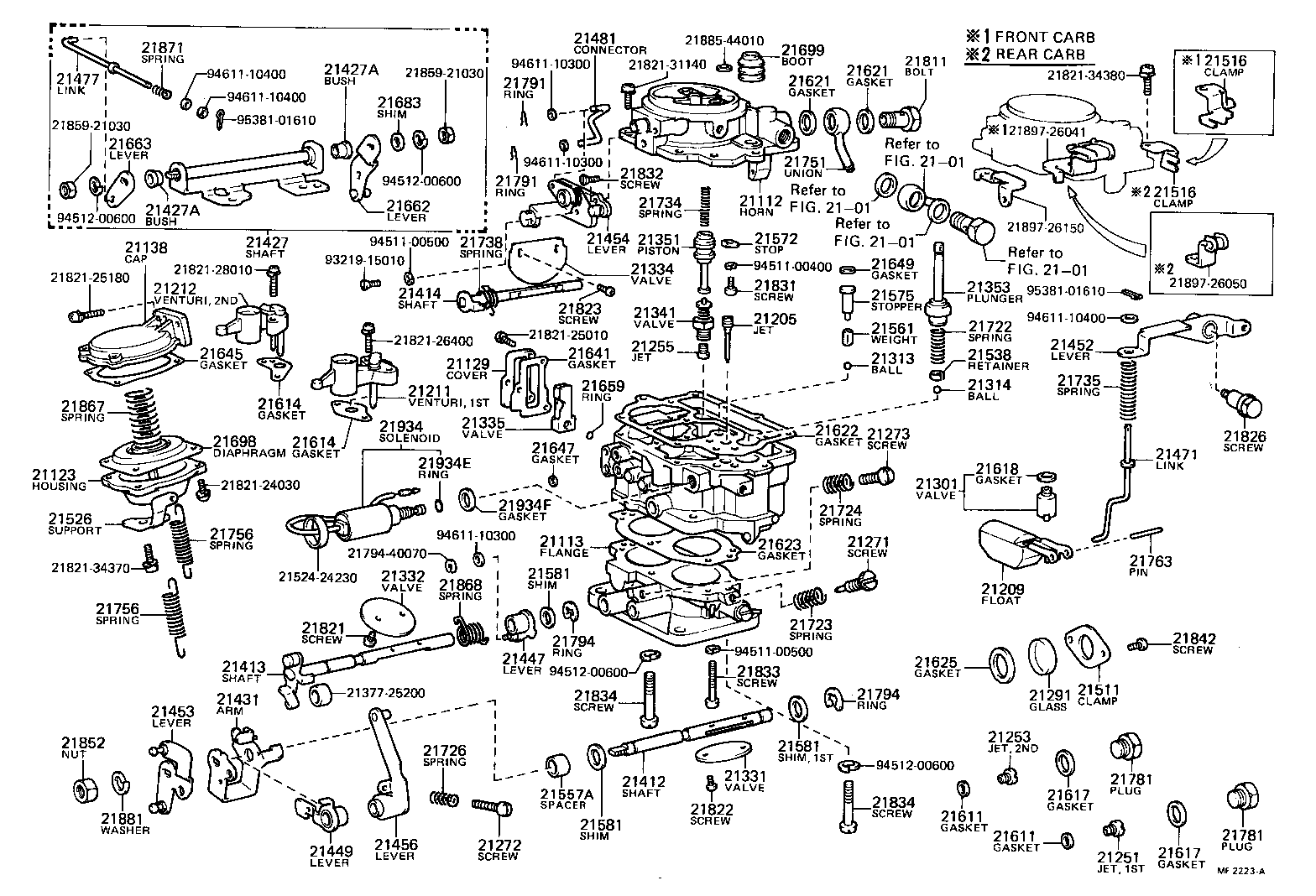 21814-33010 SCREW, 1ST IDLE ADJUSTING product image