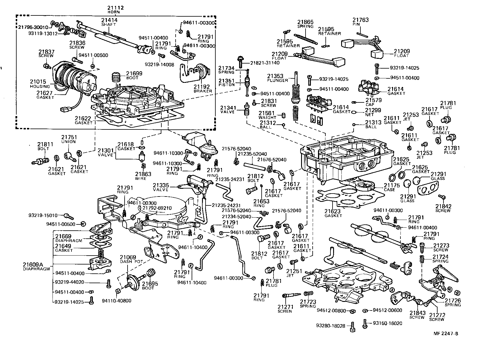 21272-51010 SCREW, 1ST IDLE ADJUSTING product image