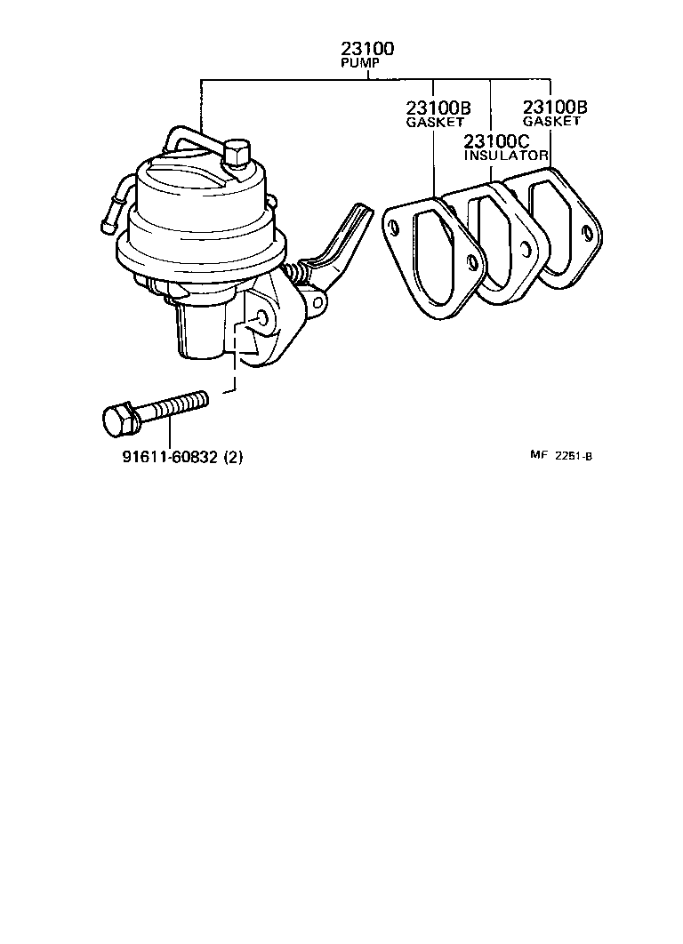 Toyota 23100-39336 PUMP ASSY, FUEL