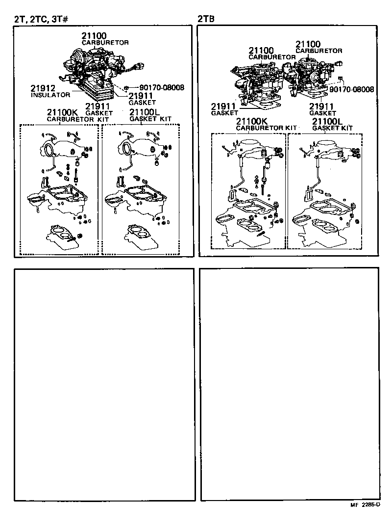 04211-28070 CARBURETOR KIT product image