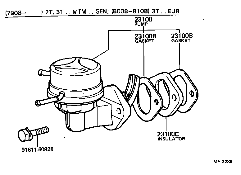 23100-29255 PUMP ASSY, FUEL product image