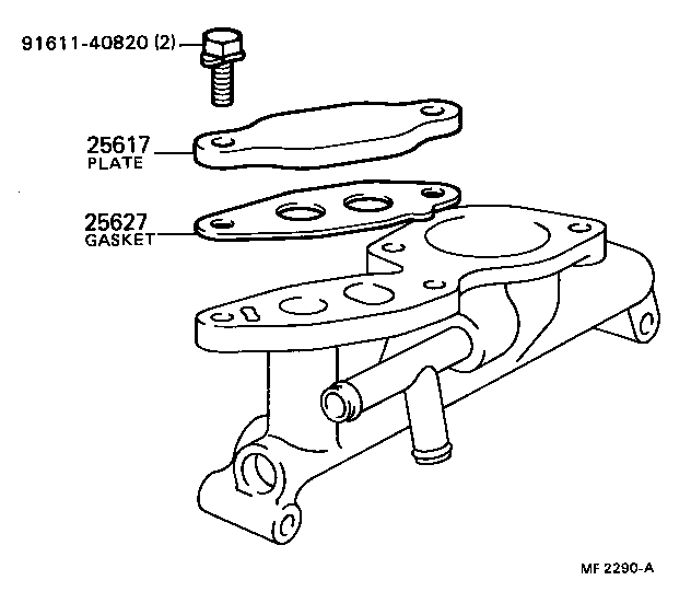 25617-28010 PLATE, EGR HOLE COVER product image