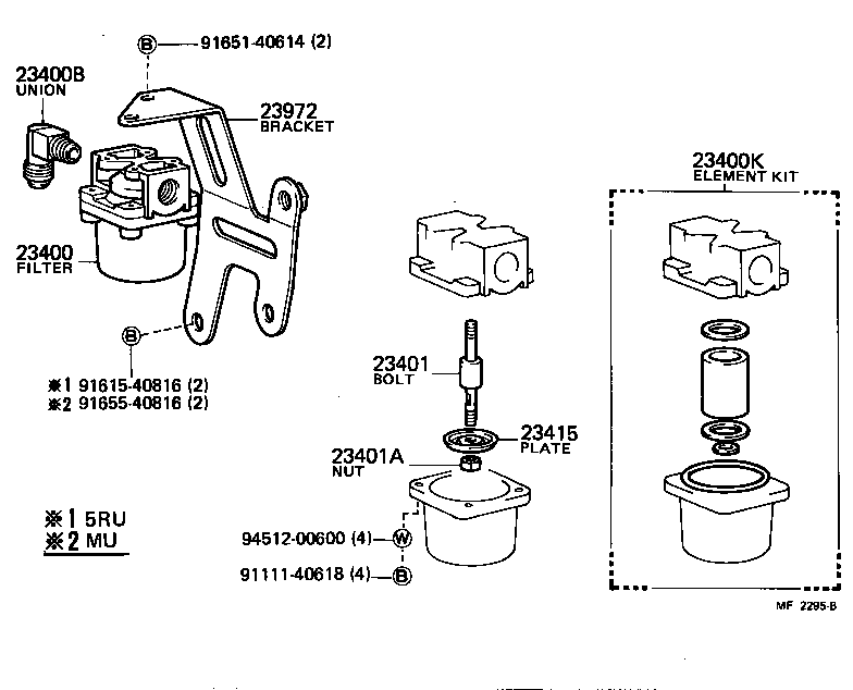 23972-44050 BRACKET, FILTER & SOLENOID VALVE product image