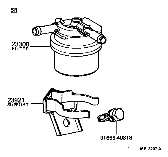 23319-54010 SCREW, FUEL PIPE FOLLOW product image