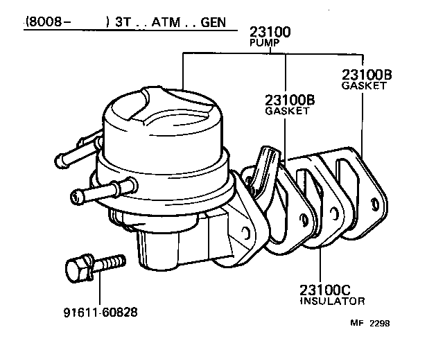 23100-29255 PUMP ASSY, FUEL product image