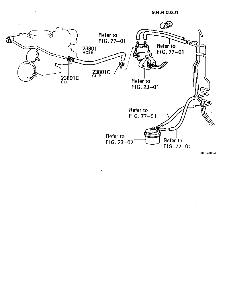 Toyota 95332-06015 PIPE OR HOSE SUB-ASSY, CARBURETOR FUEL, NO.1