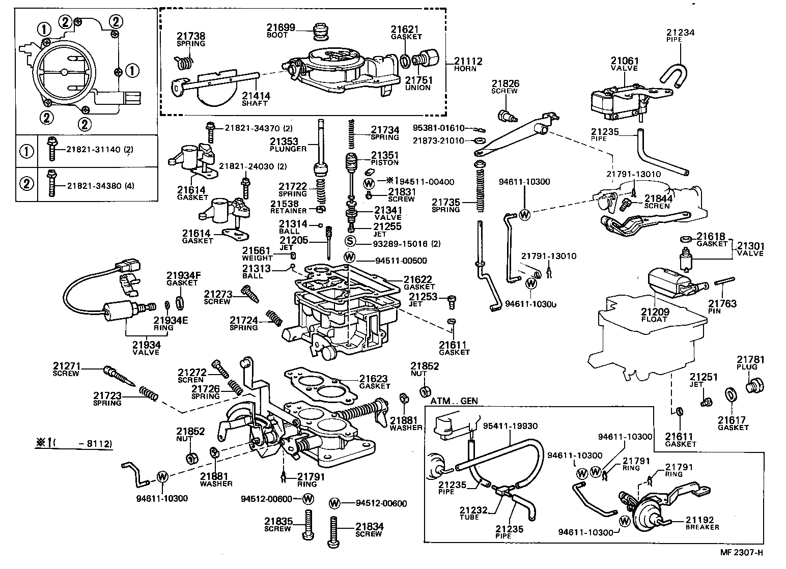 21061-13050 VALVE SUB-ASSY, THERMOSTATIC product image
