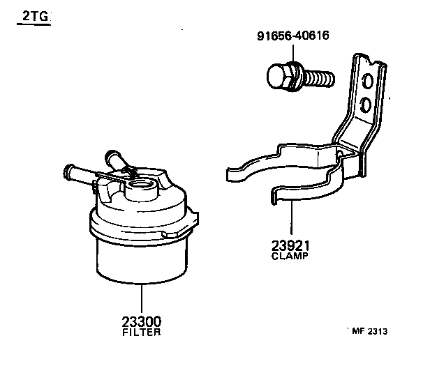 23921-64010 SUPPORT, FUEL FILTER product image