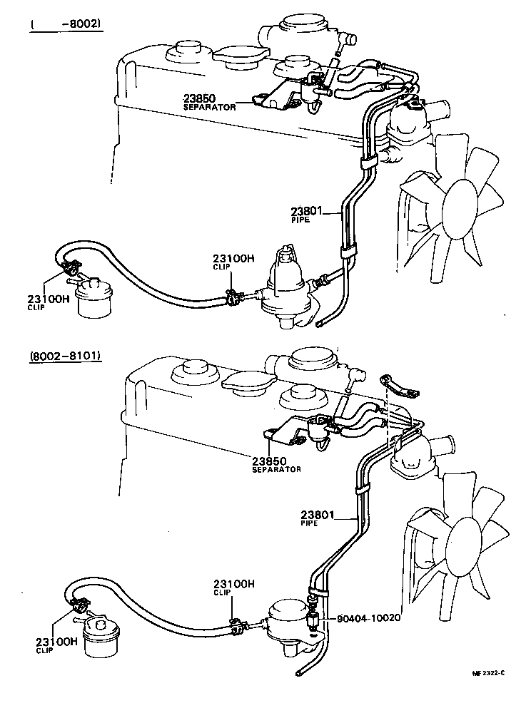 23811-31061 PIPE OR HOSE SUB-ASSY, CARBURETOR FUEL, NO.1 product image