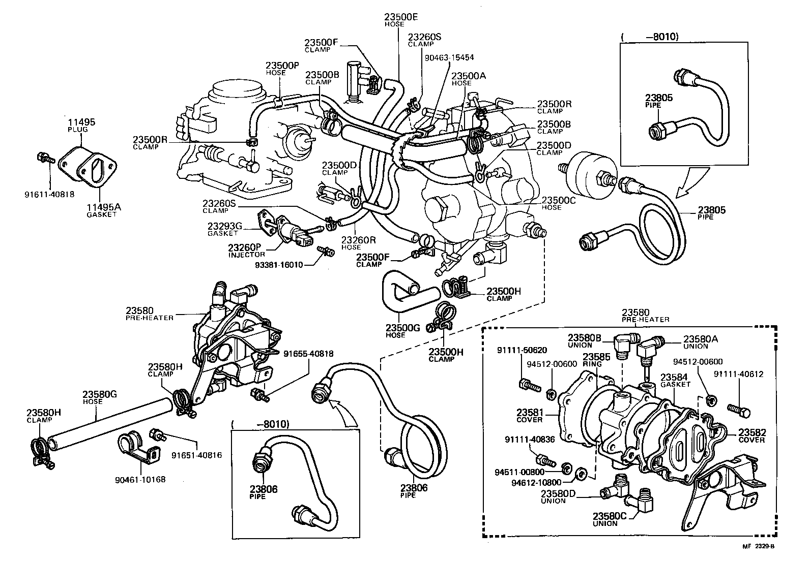 23271-44041 HOSE, NO.1(FOR LPG REGULATOR TO LPG CARBURETOR) product image