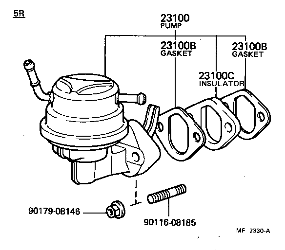 23100-49236 PUMP ASSY, FUEL product image
