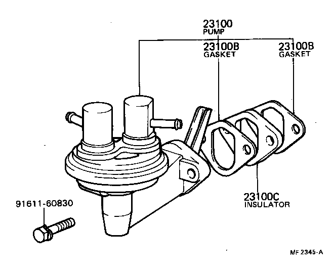 23100-49166 PUMP ASSY, FUEL product image