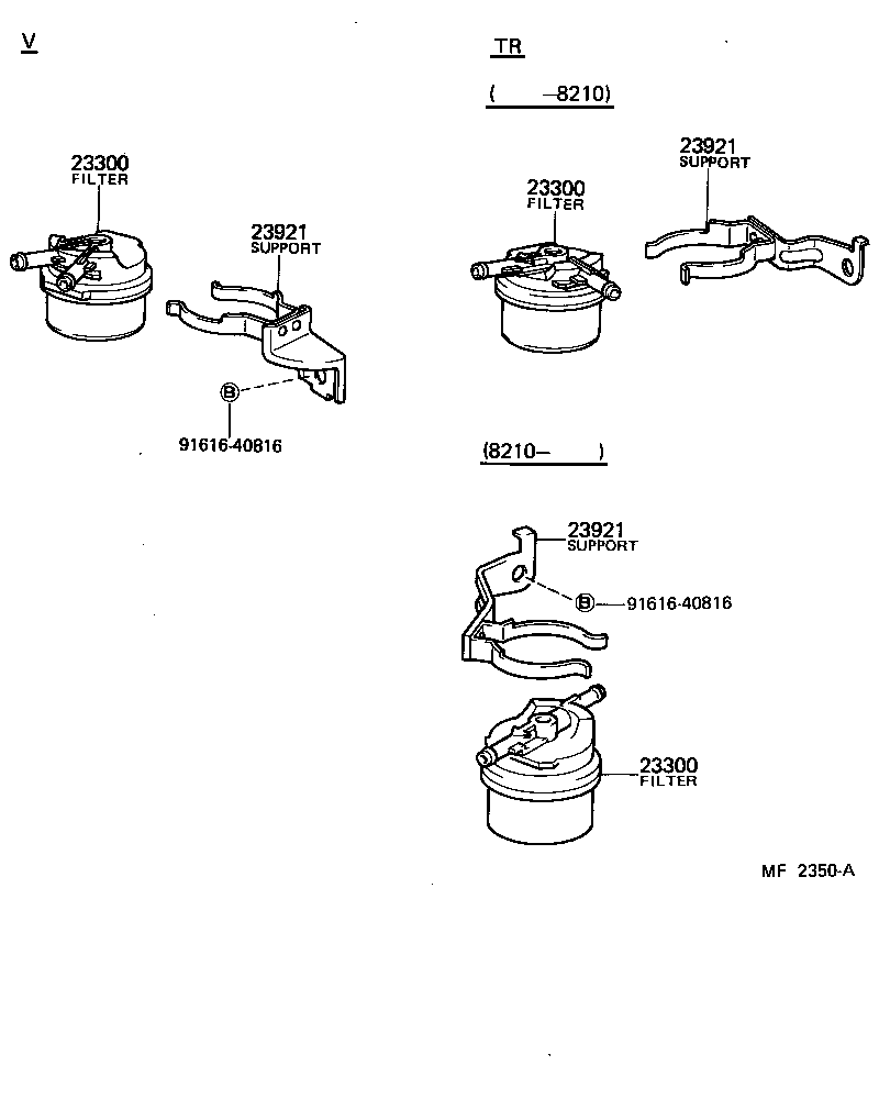 23921-64080 SUPPORT, FUEL FILTER product image