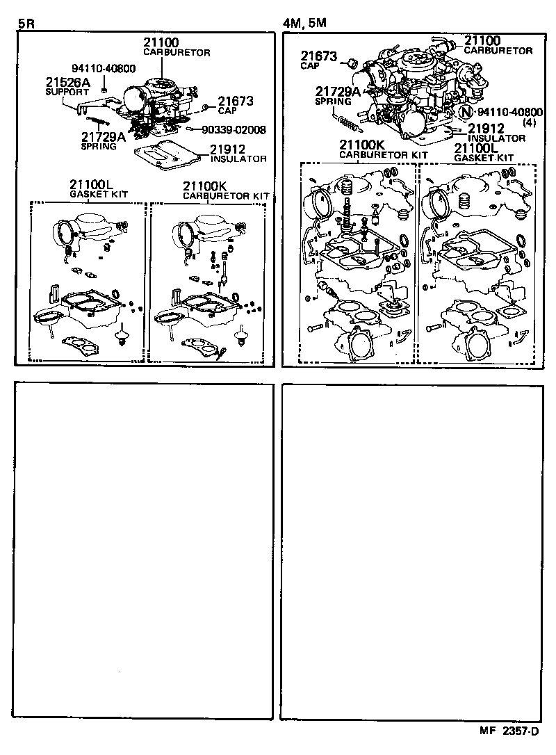 04211-43010 CARBURETOR KIT product image