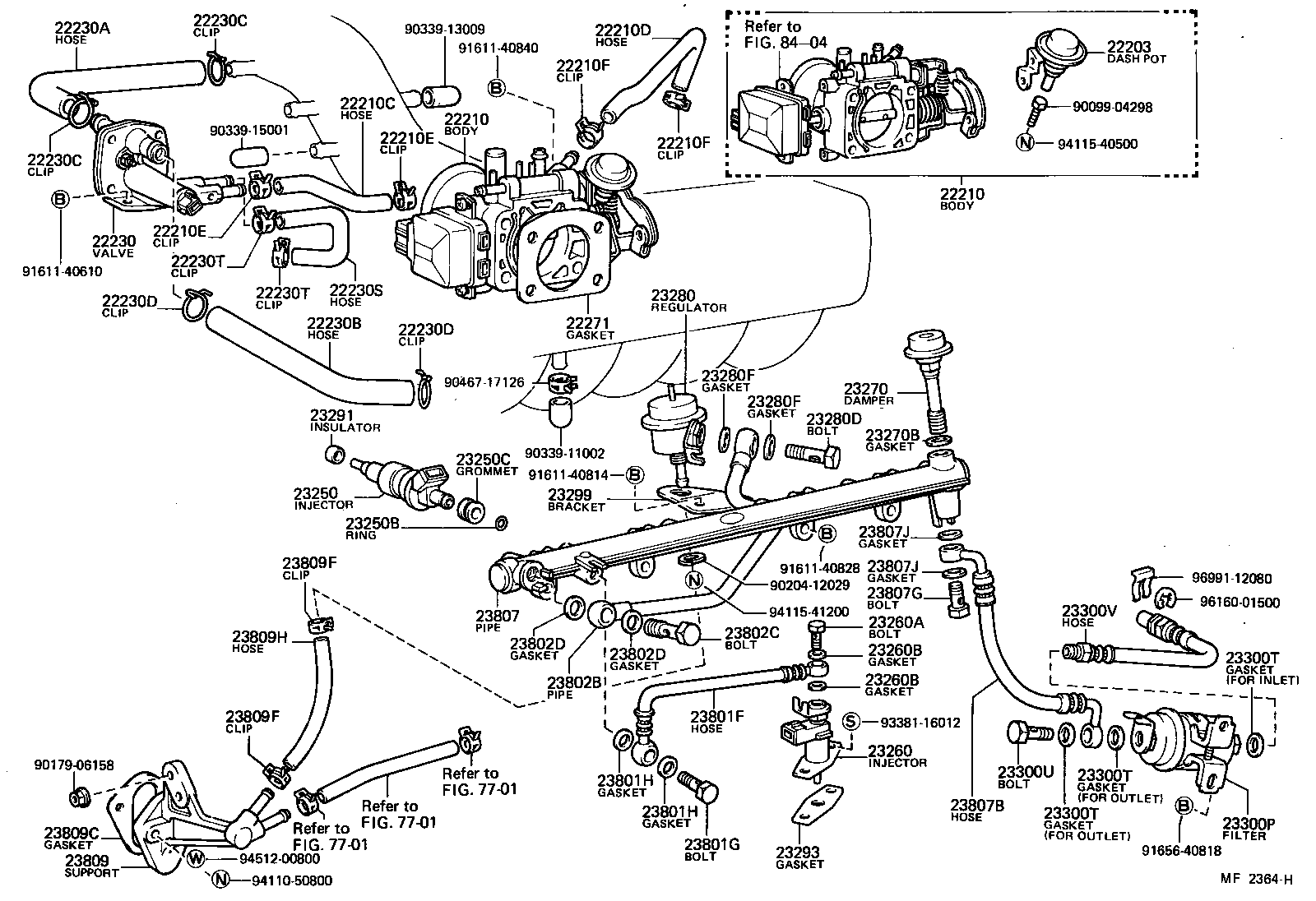 23250-41041 INJECTOR ASSY, FUEL product image