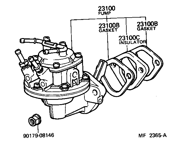23100-49216 PUMP ASSY, FUEL product image