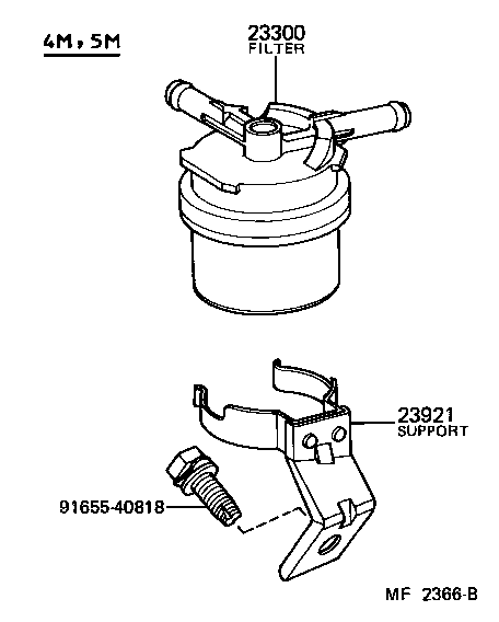 23319-54010 SCREW, FUEL PIPE FOLLOW product image