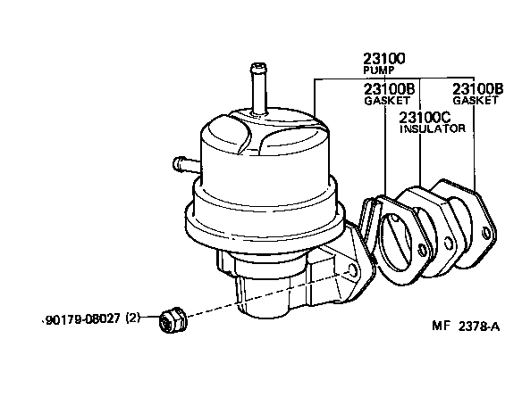 23100-79015 PUMP ASSY, FUEL product image