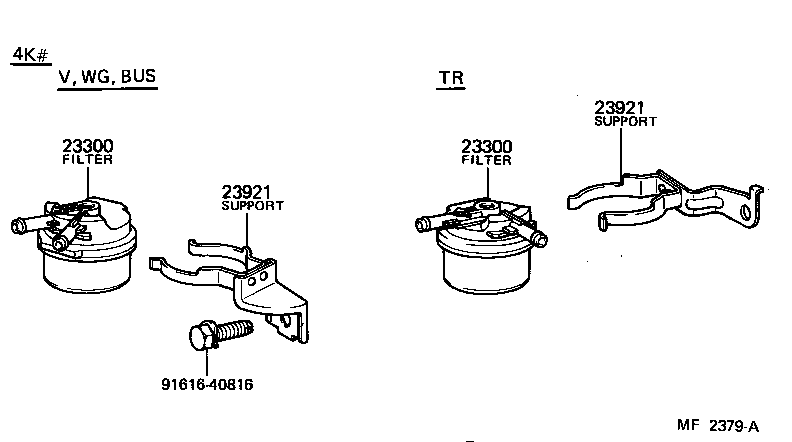 23921-64040 SUPPORT, FUEL FILTER product image