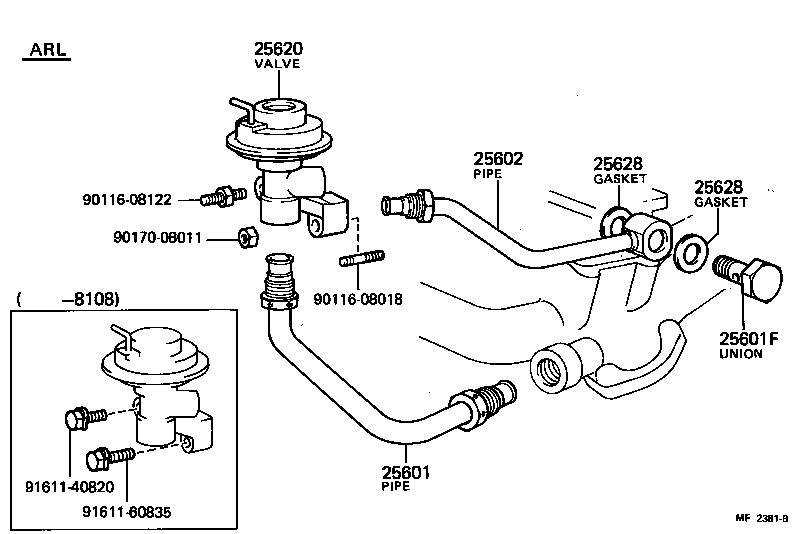 25691-71010 BRACKET, EGR VACUUM MODULATOR product image