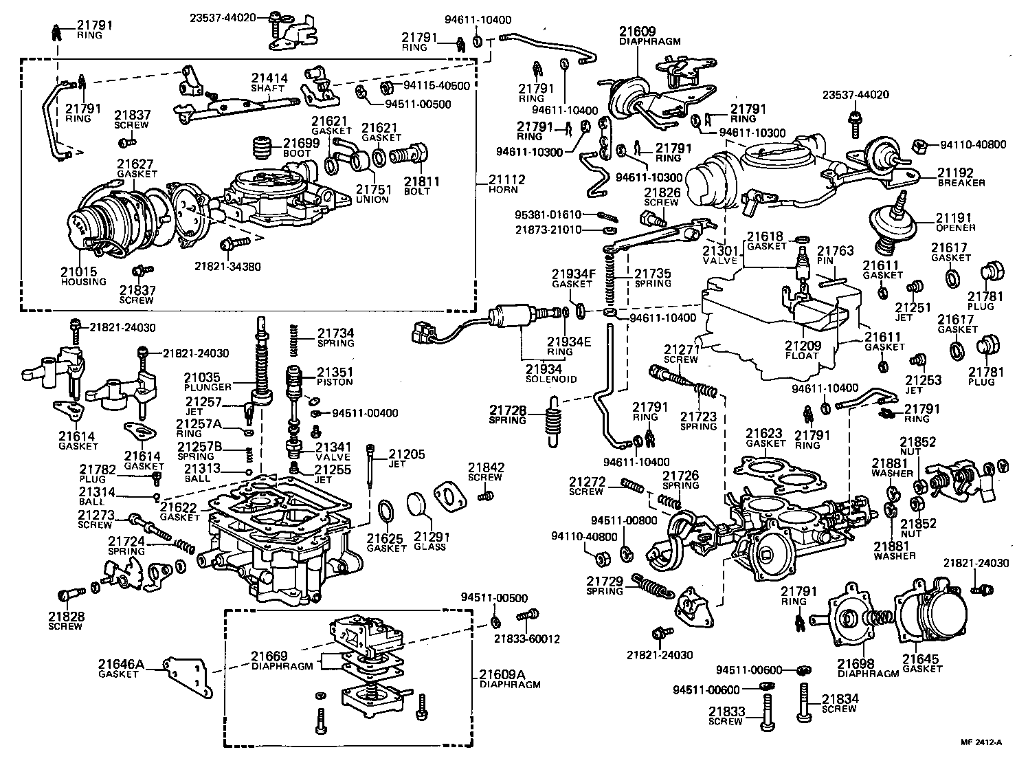 21667-41261 DIAPHRAGM SUB-ASSY product image