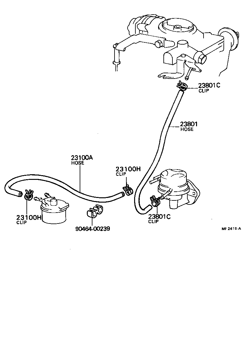 Toyota 23271-28030 HOSE, FUEL