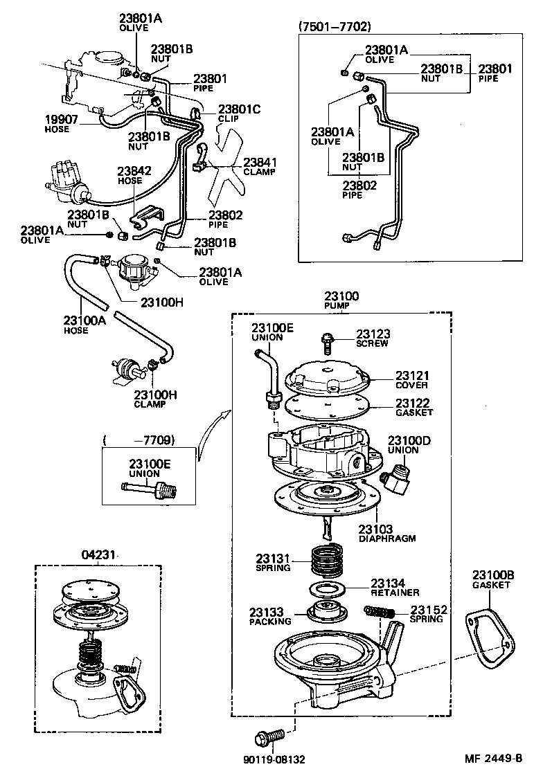 19907-60032 HOSE, VACUUM, NO.1 product image