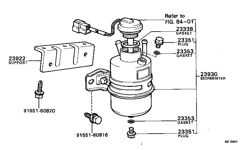 23922-57010 SUPPORT, FUEL SEDIMENTER product image