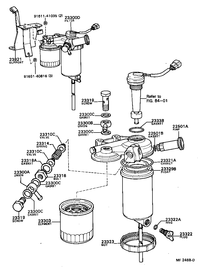 23205-87602 SUPPORT, FUEL FILTER product image